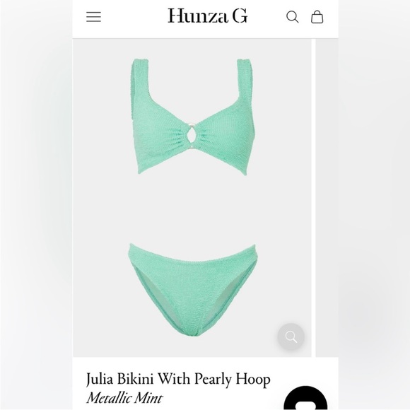 NWT 🧚🏽 Julia bikini in metallic mint - Picture 5 of 9